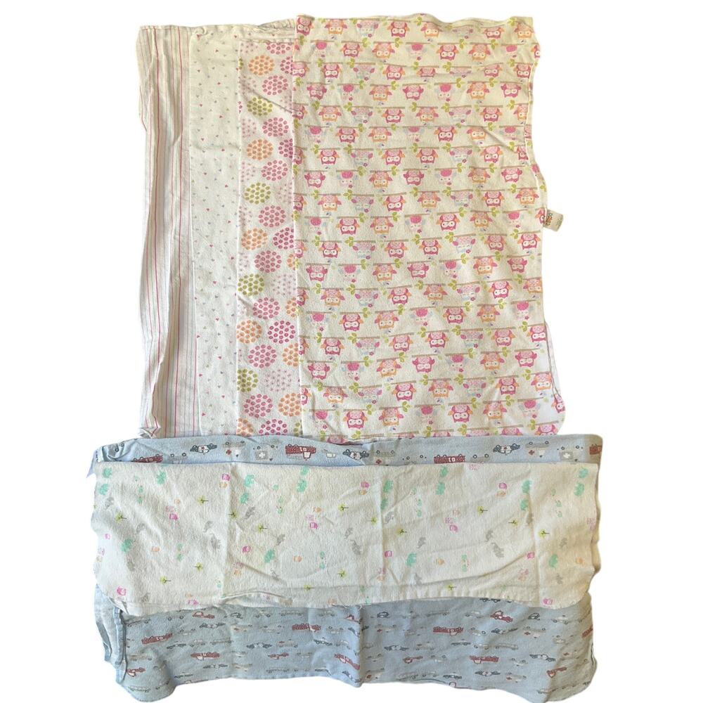 6 Burping Towels | size 26in x 30in Pink & White | size 28in x 36in Blue Circo
